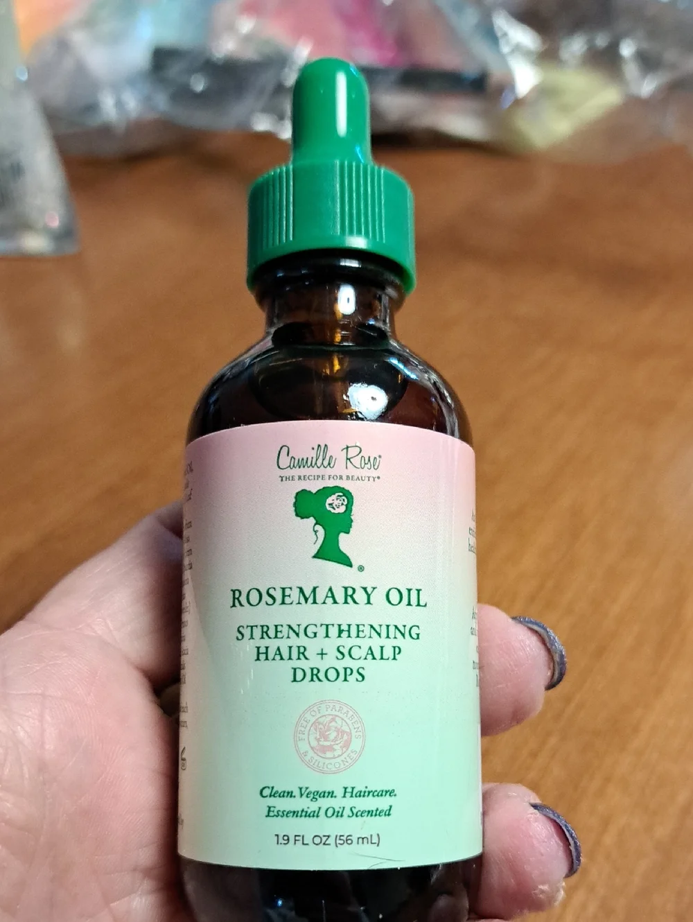 Rosemary Oil Strengthening Hair + Scalp Drops — Green - Picture 1 of 3